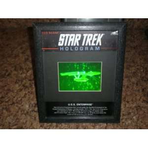   Star Trek Hologram of the U.S.S. Enterprise with Frame Toys & Games