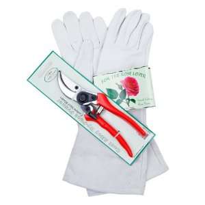  for the rose lover pruner & gloves gift set Patio, Lawn 