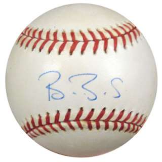 Barry Bonds Autographed Pac Bell Park Inaugural Game MLB Baseball Tri 