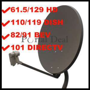 24 SATELLITE TV ANTENNA F/ DIRECTV DISH NETWORK 129 HD  