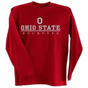  Ohio State Embroidered Long Sleeve T Shirt (Team Color 