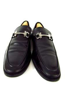   SALVATORE FERRAGAMO slip ons leather dress shoes loafers ITALY 12 D M