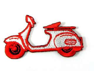 SCOOTER CAR BIKE CUTE IRON ON PATCH EMBROIDERED I401  