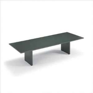   Edge Rectangle Top Conference Table with Slab Base