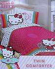 HELLO KITTY SWEET SCENTS SCENTED TWIN COMFORTER SHEETS 4PC BEDDING SET 