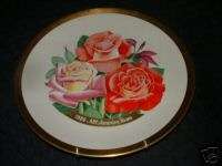   Rose Collectors Plate 1986,Voodoo, Broadway, touch of class  