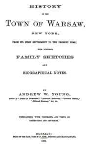 1869 Genealogy History of Warsaw New York Wyoming Co NY  