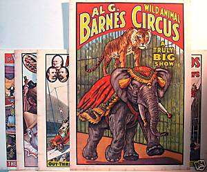 1960 Circus World Museum Poster Set Old Store Stock  