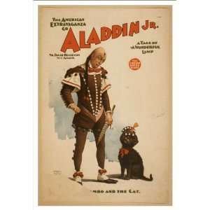 Historic Theater Poster (M), Aladdin Jr a tale of a wonderful lamp