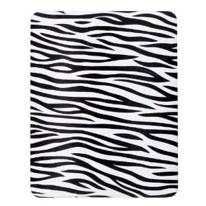 com Black/White Zebra Skin Case (Covers Front & Back) for Apple iPad 