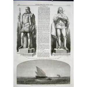   Statue Stuart King Thornycroft Hms Penguin Dhow 1867