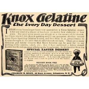  1909 Ad Charles B Knox Sparkling Gelatine Dessert Jelly 
