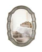 Lily White Baroque Mirror   