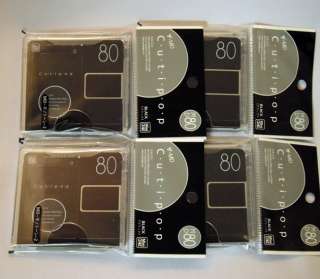 Japan MD Disc Minidiscs DAISO CUTIPOP 80 4p Black New  