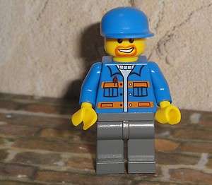LEGO CITY Mini Figure Mechanic with Beard and Blue Cap  