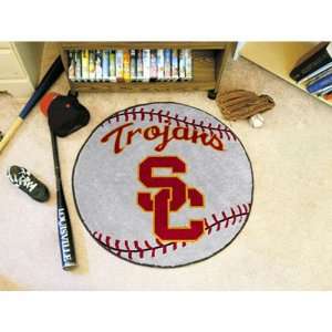  BSS   USC Trojans NCAA Baseball Round Floor Mat (29 