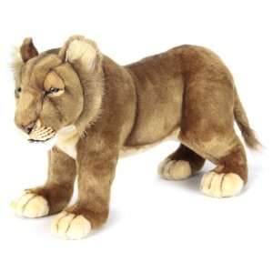  Hansa Life Size Lion Cub Stuffed Plush Animal, Standing 