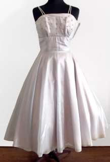 Junior Theme Vintage 1950s AS IS Prom Formal Gown Dress  