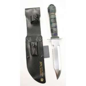  NEW MILITARY SURVIVAL KNIFE w/ EMERGENCY KIT & COMPASS 