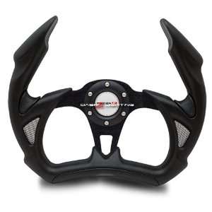  F1 Battle Style Racing Steering Wheel   Black Automotive