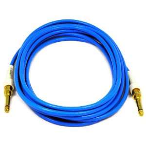  George Ls 225 Guage Cable with Gold Straight Plugs (Blue 