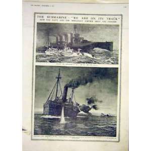  Submarine Navy Merchant Cruiser Ship Admiralty 1917