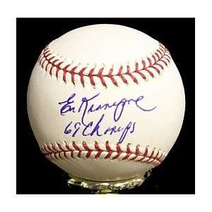  Ed Kranepool Autographed Baseball   69 Champs 