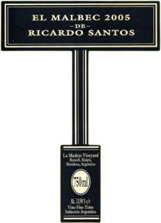 Ricardo Santos Malbec 2005 