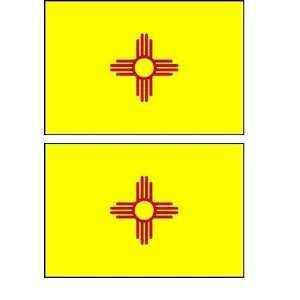 com 2 New Mexico State Flag Stickers Decal Bumper Window Laptop Phone 