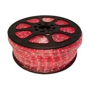  164 Red 2 Wire 1/2 LED Rope Light Spool w/ Acc Pk