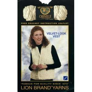 Lion Brand Chenille Thick & Quick Velvet Look Vest