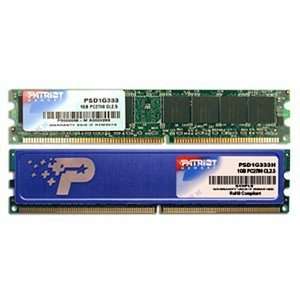 com Patriot Signature 1GB 184 Pin DDR SDRAM DDR 333 (PC 2700) Desktop 