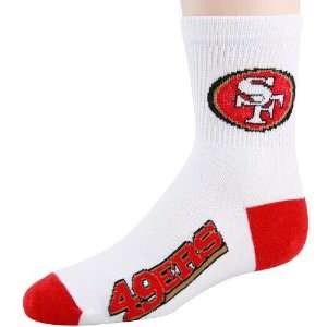  San Francisco 49ers Youth Red NFL Logo/Name Socks Sports 