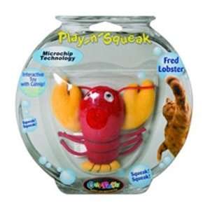  Our Pets Company Ourpets Play N Squeak Toy Fred Lobster