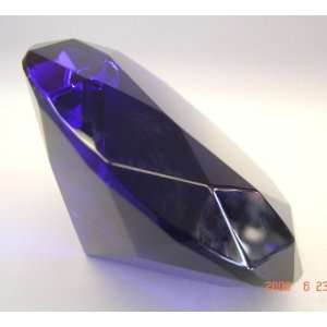  Dark Blue Crystal Paperweight 