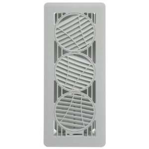   412WH The Deflector White Directional Register, 4 Inch By 12 Inch