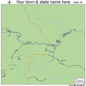  Street & Road Map of Keystone, South Dakota SD   Printed 