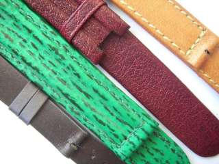Lot of 4 leather watch bands different colors 14 21 mm  