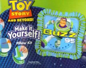 Fabric Toy Story Buzz Lightyear Fleece Pillow Kit NEW  