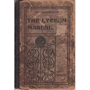    The Lyceum Manual British Spiritualists Lyceum Union Books