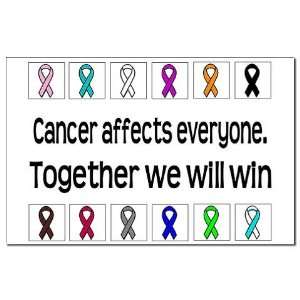  Cancer Affects Everyone Health Mini Poster Print by 