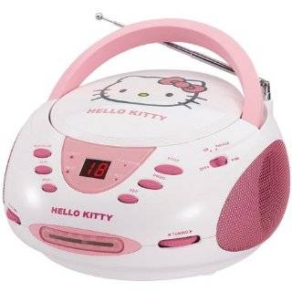  Hello Kitty CD Boom Box with AM/FM Stereo Radio   KT2028 