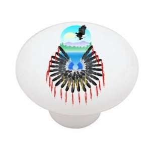 Apache Lake Decorative High Gloss Ceramic Drawer Knob