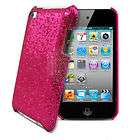 Hot Pink Sparkle Glitter Hard Case Apple Ipod Touch 4