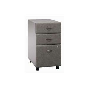   Bush OfficePro 3 Drawer File, White Spectrum/Pewter WC14553SUIR Home