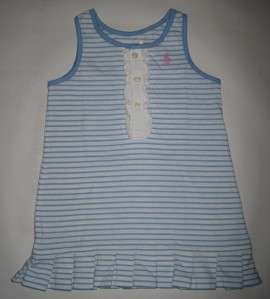 SALE New Baby Girls Pretty stripe Ralph Lauren dress  