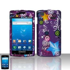  Samsung Captivate i897 Purple w/ Stars Design Rubberized 