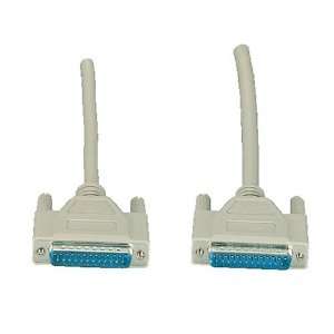  RS232 Serial Cable DB25 M/M   6ft