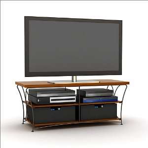  TV Stand Atlantic Nuvo 3 Tier TV Stand with Cherry Wood 