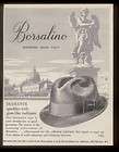 1963 Borsalino Diamante fedora mens hat vintage fashion print ad